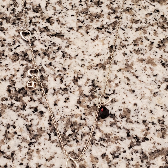 Links of London Garnet Flutter & Heart Necklace - Picture 5 of 14